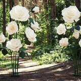 Large Paper Flowers Printable | Giant Paper Flowers | Paper Flower Templates | Giant Rose Flower Templates, Composition of 5 and 7 flowers.