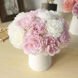 Silk Peony Plastic Bridal Flowers DIY Home Party Decorations Artificial Flower