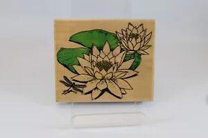 Wonderous Water Lily  4.75x4" Wood & Rubber Stamp 944-JJ Embossing Arts Co 1996