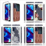 New Flag Flower 2in1 Hybrid TPU Gel Skin Case Cover For Motorola Moto G Pure