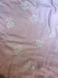 2 Yds Pink Cot 44W White 2??? Rose Carnation Flower Flannel 44W Fabric