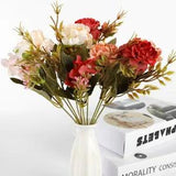 Fake Peony Bouquet Wedding Decorative Flowers Silk Flowers for Vases for...