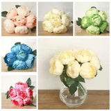 1 Bouquet Artificial Fake Peony Silk Flower Bridal Hydrangea Home Wedding Decor