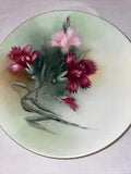 Vintage Thomas Sevres Hand Painted 7.5??? Cabinet Plate with Carnations Bavarian