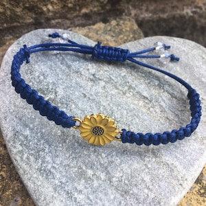 Sunflower Bracelet/ adjustable bracelet