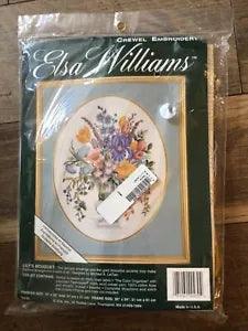 Elsa Williams Lily's Bouquet Crewel Embroidery Cross Stitch Kit #00430