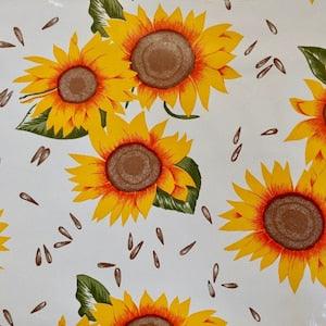 Sunflower Mexican Tablecloth: Various Sizes
