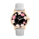 Toff London TLWS-37079 Ladies Pink Carnations Flower Watch