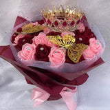 READY TO SHIP Ramo Buchon, Light Up Bouquet, Pink Red Eternal Rose Bouquet, Ever Lasting Roses, Romantic Bouquet, Princess Bouquet, Gift