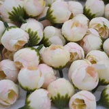 20/30pcs 2cm Artificial Rose Bud Small Synthetic Flower Head DIY Scrapbook Decor