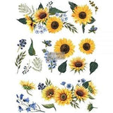 SUNFLOWER FIELDS ~ Redesign with Prima Decor Transfer!