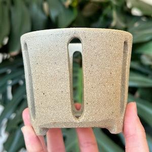 Unglazed Ceramic Orchid Plant Pot with Holes