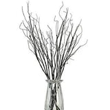 6Pcs 75cm Lifelike Dry Willow Branches Bendable Iron Wires Artificial Floral ...