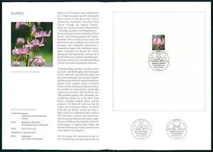?GERMANY FOLDER 2014/48 FLORA BLUMEN T?RKENBUNDLILIE FLOWERS TURK'S BUNCH LILY