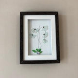 Orchid Flowers Art, Sea glass flowers orchid, Sea Glass Artwork, Flowers Art, Flowers Decor, Flowers Love, Framed Art Flowers, Floral Decor