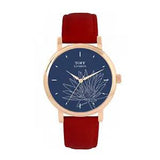 Toff London TLWS-46483 Ladies Grey Water Lilies Flower Watch