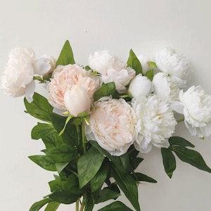 Quality Paeonia Stem with Bud, Artificial Chinese Peony with Big Flower Head, Indoor Floral Decoration, Wedding Bridal Bouquet Material Gift