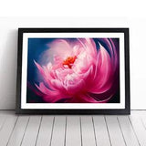 Dramatic Peony Flower Framed Wall Art Poster Print Home Decor Picture Large
