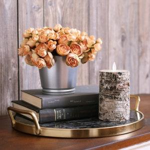 Mini Ranunculus Small Floral Arrangement in Metal Tin -3 Color Options