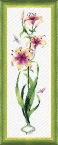 Diy Needlepoint Cross Stitch "Lily" Embroidery Kit. Unprinted ???anvas Charivna