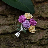 Rose Pastel Colours Flowers Bouquet Brooch