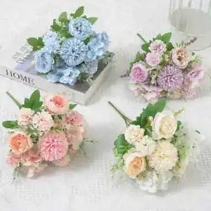 Fake Flowers Garden-Decor Silk Peony Artificial Wedding Party Home Bunch Bouquet