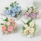 Fake Flowers Garden-Decor Silk Peony Artificial Wedding Party Home Bunch Bouquet