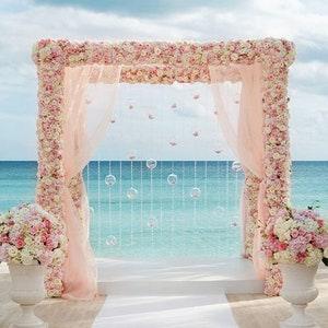 1M/2M luxury artificial flower row arrangement decor for party wedding arch backdrop Road cited flower rose peony hydrangea mix
