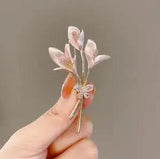 Women's Lily Butterfly Brooch Exquisite Clothing Pin Brooch