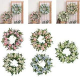 Artificial Peony Flower Wreath Blooming Silk Peonies Vintage Floral Wreath