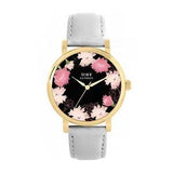 Toff London TLWS-37072 Ladies Pink Carnations Flower Watch