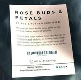 Dried Rose Buds & Petals 1 Lb Edible & Kosher Certified For Tea, Baking, Crafts
