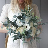 Boho greenery bouquet, dried eucalyptus bouquet, bridal bouquet, wedding bouquet, woodland bouquet