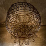 Vintage Wire Basket, Globe Shape,Planter, Moss Basket, Garden Art