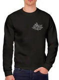 Peony Flower Pocket Design Mens Sweatshirt Flowers Tattoo Nature Pretty Style