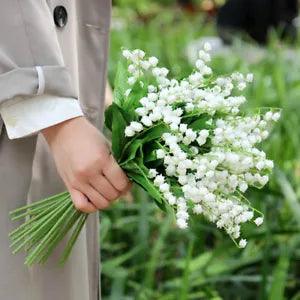 1Pc Simulation Bouquet Artificial Lily of The Valley Plastic Flower Wedding Gift