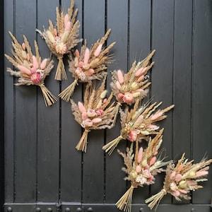 Mini-bouquet of country dried flowers - Vintage Style - Gift - Country - Wedding - Decoration - Baptism