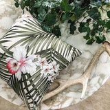 Hawaiian Orchid Cushion Pillow Cover Hawaiian Bark Upholstery Fabric