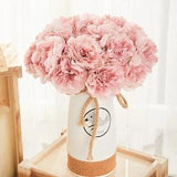 5pc Peony Artificial Flowers, Artificial Peony Bouquet, Faux Flowers, Fake flowers, Perfect for All Seasons Home Decor, Weddings, Gifts