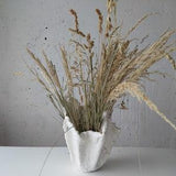 Handmade white vase. Scandinavian large indoor planter. Unique orchid planter pot.