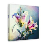 Lilium Flower Wall Art Canvas, Watercolor Lily Flower Painting Ready to Hang in Any Room, Beautiful Lovely Gift for her Lovely Home Decor