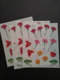 Creative Memories ~ Block Stickers ~ 4" x 5" ~ Carnations -  Lot of 4