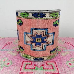pink organizer bin, storage basket, planter basket, hanging basket, handmade basket, cotton basket, rug basket, brush organizer, plant pot