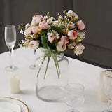 BLUSH 4 Bouquets 12" Silk Mini Ranunculus Artificial FLOWERS Party Decorations