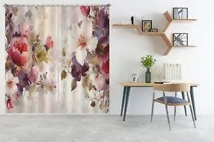 3D Watercolor Peony Flowers G8239 Photo Blockout Curtain Fabric Window Erin 2023