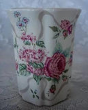 Collectible Chic Victorian Roses/Carnations/Flowers Ceramic Vase