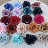 10-100pcs Mutil Color Roses Head Only ,Burnt Orange Dusty Blue Navy Blue Burgundy Dusty Blue Mauve Lilac Purple Terracotta Orange White