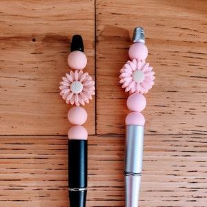 Sunflower Beaded Fidget Chew Stim Pen