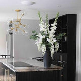 Tall Lily and Gladiolus Faux Flower Arrangement, Artificial Flowers, Flowers and Vase, Home Decor, Artificial Flora, Floral Display