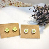Four-Leaves Clover Earrings Set